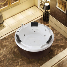 Load image into Gallery viewer, WB-2703A Round Jacuzzi Bathtub with Adjustable Massage Jets Bathtubs