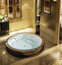 Load image into Gallery viewer, WB-8027 Round Whirlpool massage bathtub With Seat