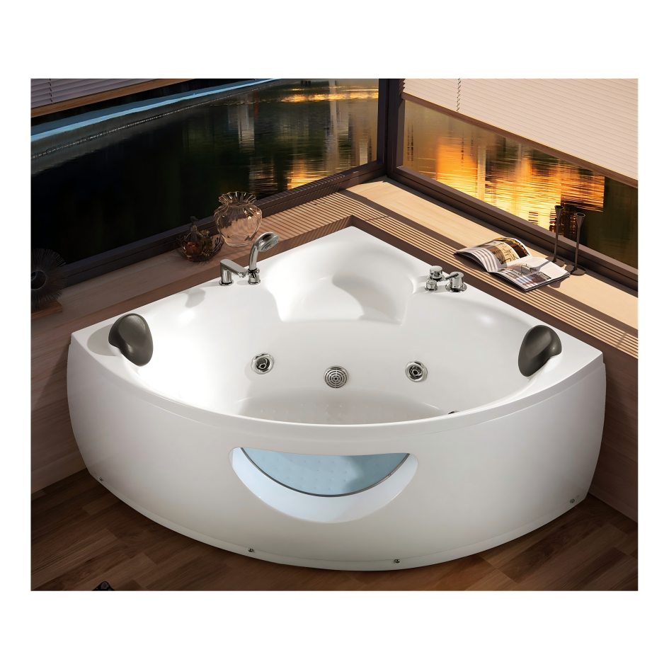 WB-5035 Round Spa Bathtub with Dual Hydrotherapy LED Ambiance Whirlpool Bathtub (Copy)