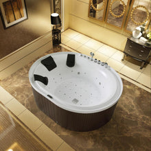 Load image into Gallery viewer, WB-5035A Modern Round Massage Bathtub for Dual Relaxation Jacuzzier
